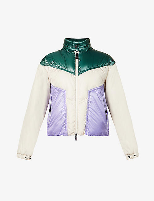 MONCLER: Ledi brand-embroidered regular-fit shell-down jacket