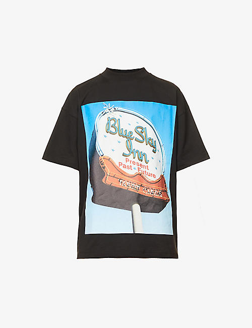 BLUE SKY INN: Crystal Ball relaxed-fit cotton-jersey T-shirt