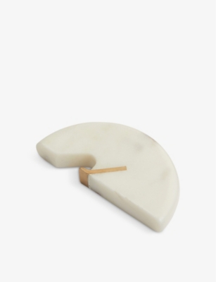 Soho Home Halsey Marble And Brass Bottle Opener 5cm