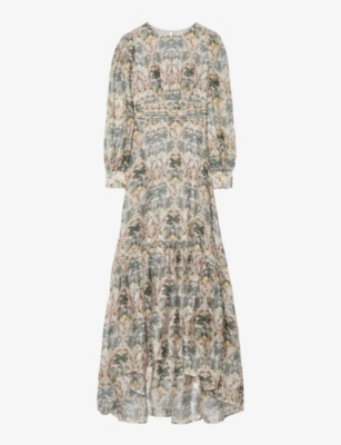 Meadow graphic-print woven 맥시 드레스 BY MALINA Villa