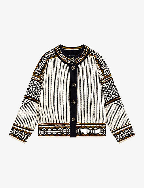 SOEUR: Santiago patterned wool-blend jacket