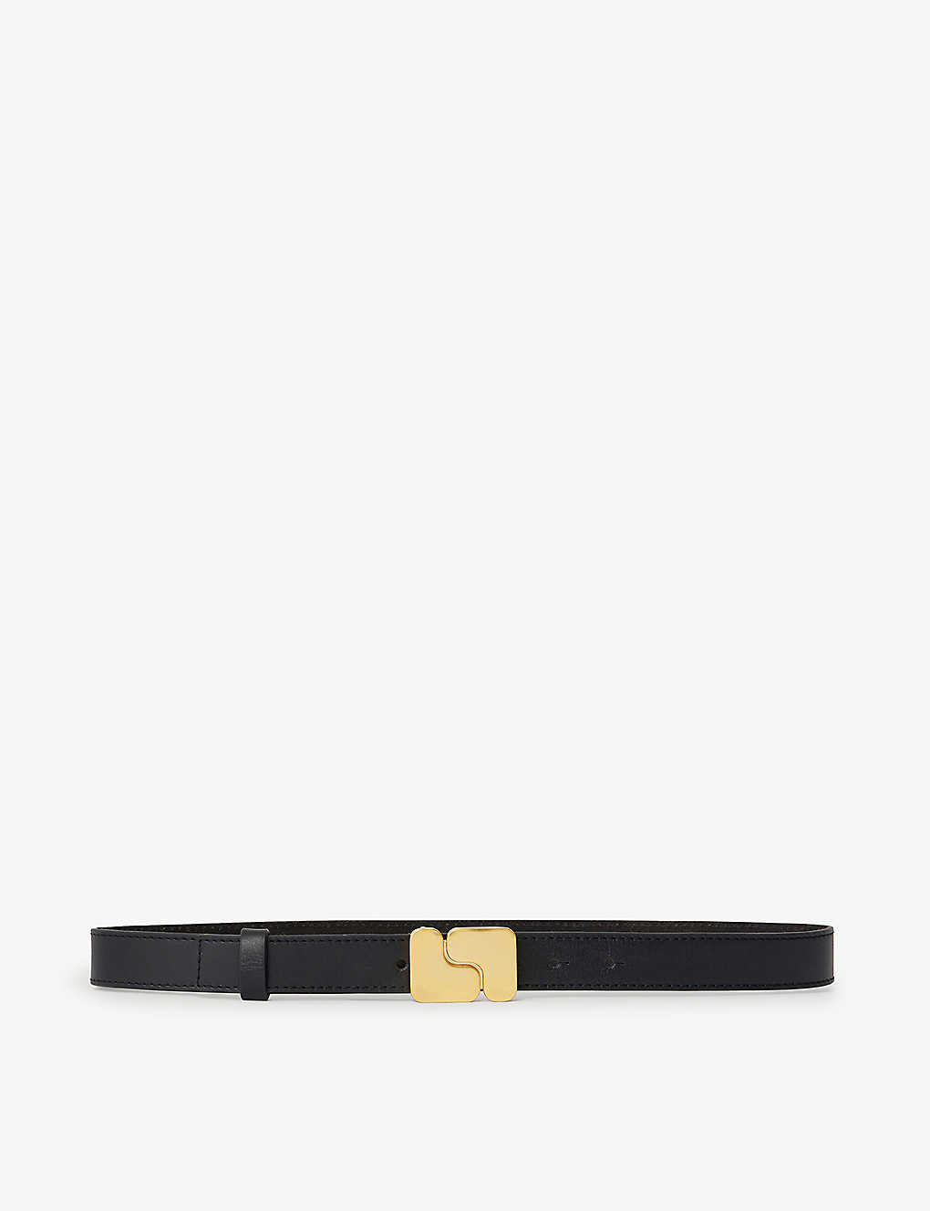 Soeur Ninon Logo-buckle Leather Belt In Black