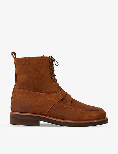 SOEUR: Ralph block-heel leather boots