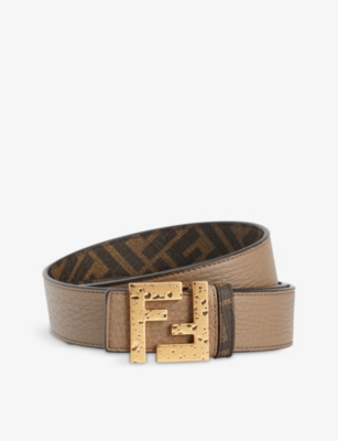 FENDI: belt for man - Tobacco  Fendi belt 7C0432AEU9 online at