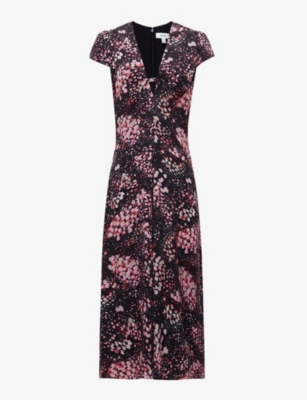 Reiss Amira In Black/pink