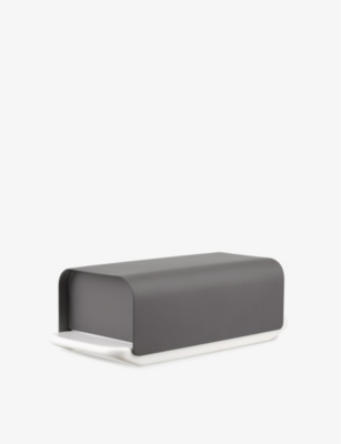 Alessi Nocolor Mattina Resin-coated Stainless-steel Butter Dish In Nocolor