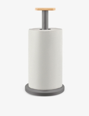 Alessi Nocolor Mattina Steel And Resin Kitchen Roll Holder 33cm In Nocolor