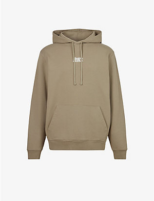 ALLSAINTS: Refract brand-embroidered organic-cotton hoody