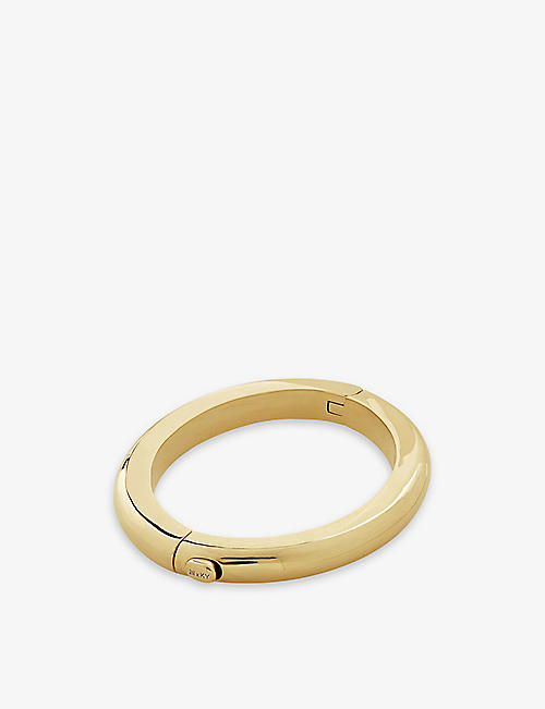 MONICA VINADER: Kate Young 18ct yellow gold-plated vermeil sterling-silver bangle bracelet