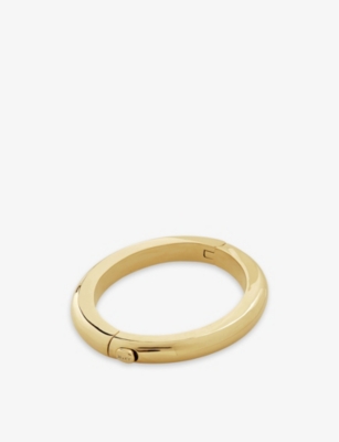 Shop Monica Vinader Womens Gold Kate Young 18ct Yellow Gold-plated Vermeil Sterling-silver Bangle Bracele