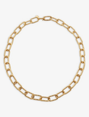 Monica Vinader Alta Chunky Recycled 18ct Yellow Gold-plated Vermeil Sterling Silver Necklace