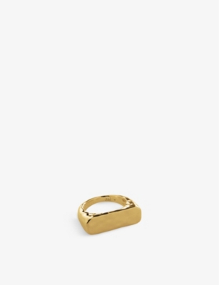 Monica Vinader Gold Havana Ring In Gold