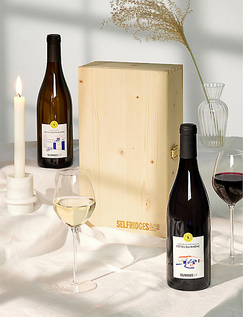 SELFRIDGES SELECTION：红/白葡萄酒礼盒- 2 件装