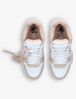 Shop Off-white C/o Virgil Abloh Women's White/comb Ooo Low-top Leather Trainers