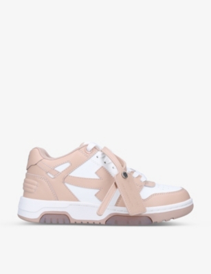 Off-white Ooo Low-top Leather Trainers In White/comb