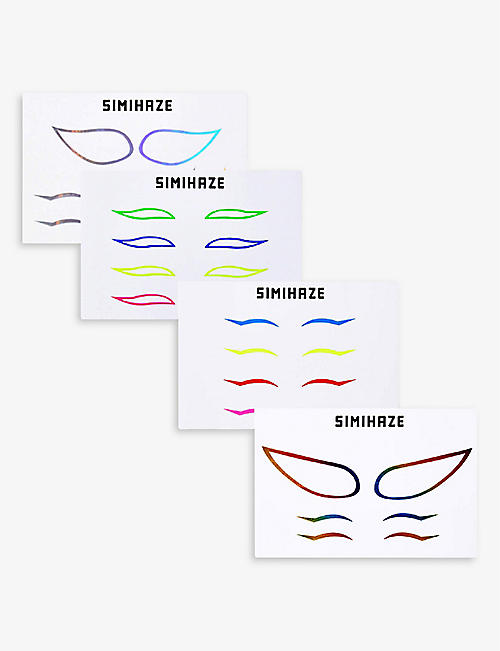 SIMIHAZE BEAUTY: Eye Play Rave Pack eye sticker set of four