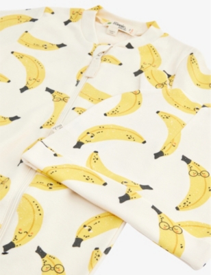 THE BONNIE MOB: Graphi-print two-piece organic cotton set 0-12 months