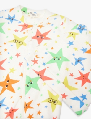 THE BONNIE MOB: Graphi-print two-piece organic cotton set 0-12 months