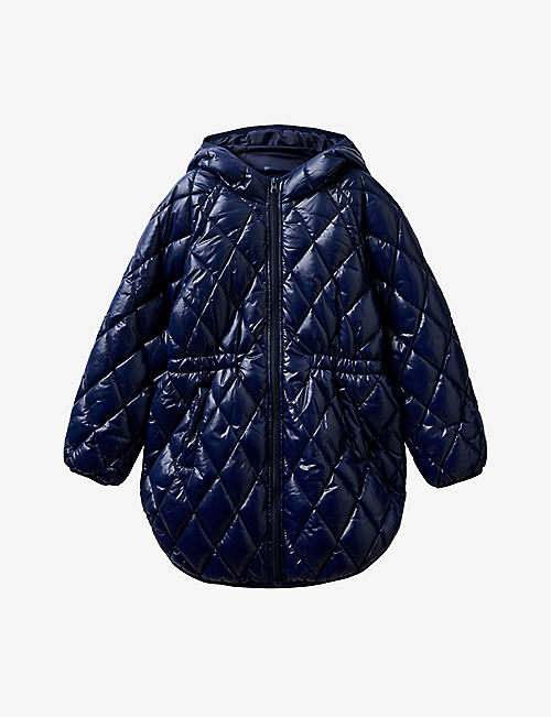BENETTON: Quilted rain-proof shell jacket 6-14 years