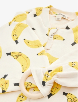 THE BONNIE MOB: Graphic-print four-piece organic cotton set 0-12 months