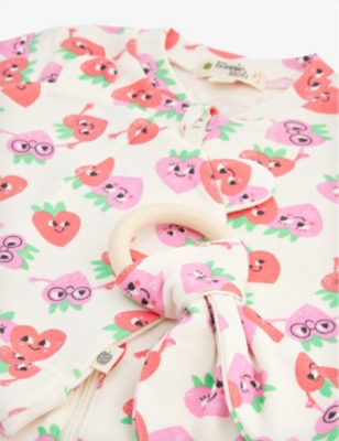 THE BONNIE MOB: Graphic-print four-piece organic cotton set 0-12 months