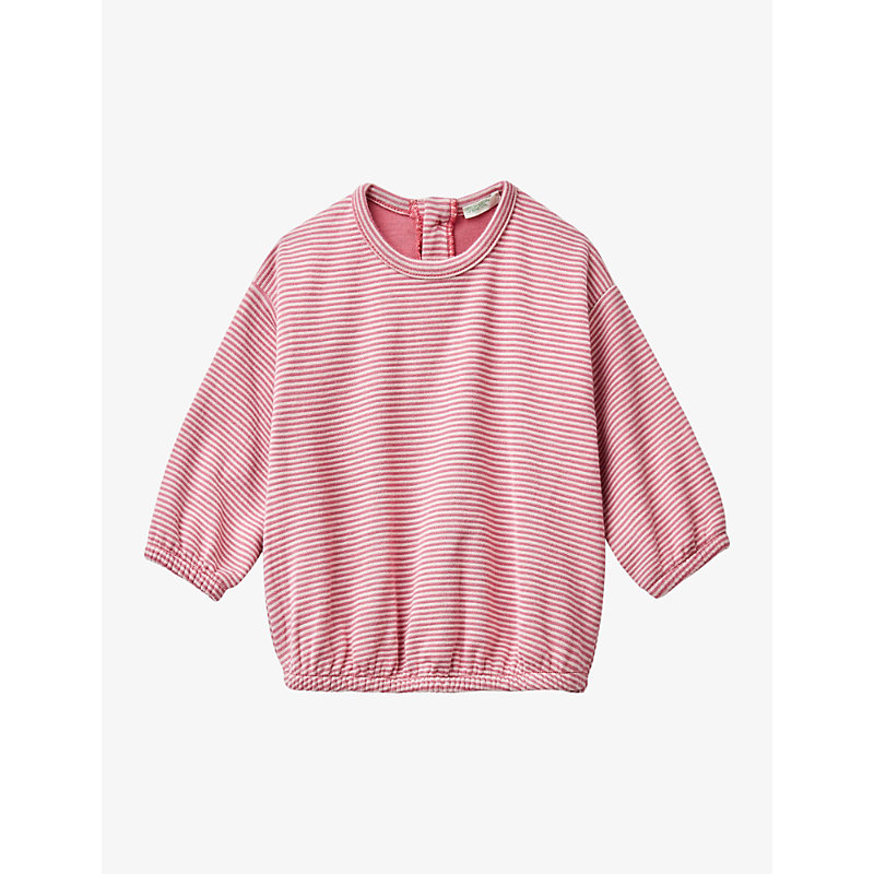 Benetton Babies'  Raspberry Striped Eco-woven Top 1-12 Months