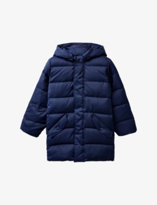BENETTON: Feather-and-down-padded shell coat 6-12 years