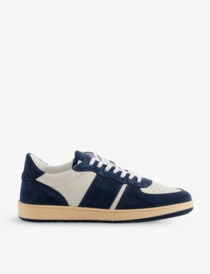 Pillar Destroyer Leather And Suede Low-Top Trainers