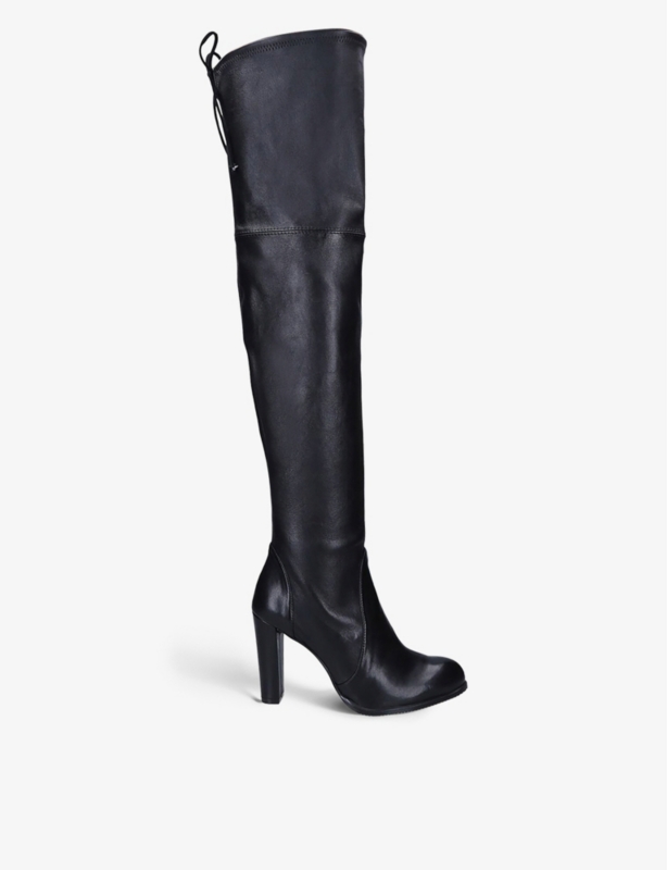 Highland thigh-high heeled leather boots