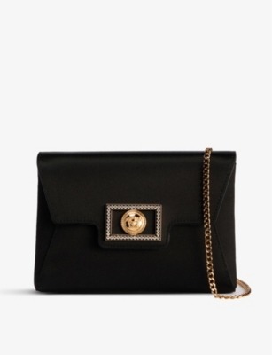 VERSACE Medusa-head mini satin clutch bag