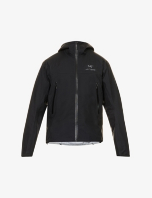 Arc'teryx Beta Funnel-neck Regular-fit Shell Jacket In Black