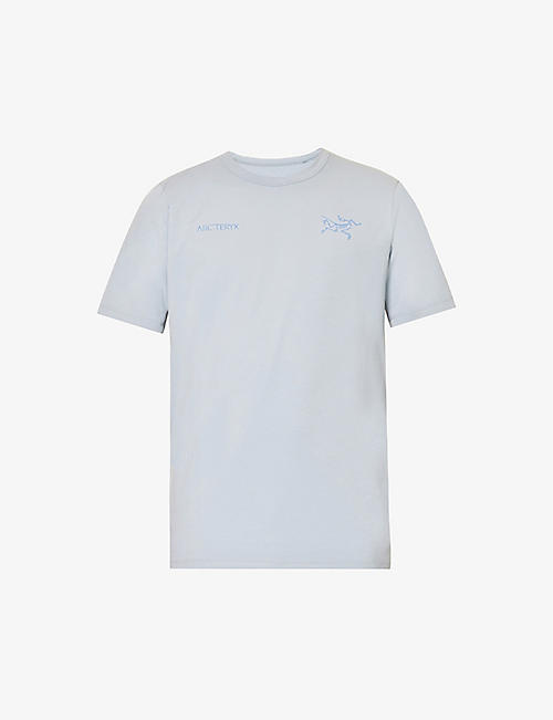 ARCTERYX: Captive Split brand-print cotton-blend T-shirt