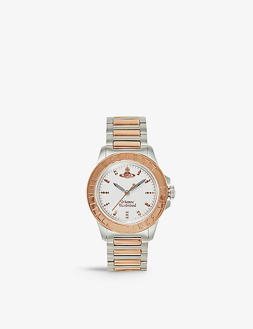 VIVIENNE WESTWOOD WATCHES: VV259SLSR Sunbury stainless steel quartz watch
