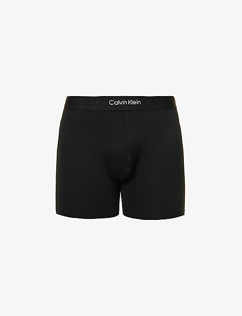 CALVIN KLEIN: Logo-print cotton and recycled-cotton blend boxers