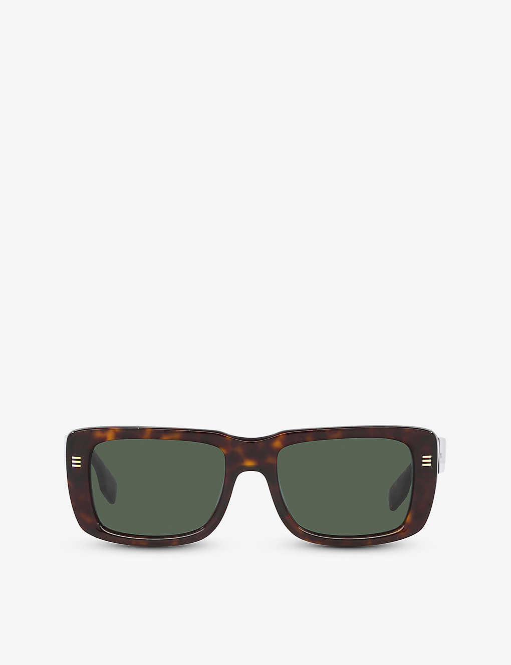 Burberry Womens Brown Be4376u Jarvis Rectangle-frame Acetate Sunglasses