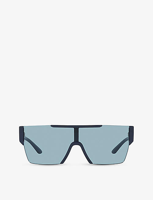 BURBERRY: BE4291 aviator-frame tinted nylon sunglasses