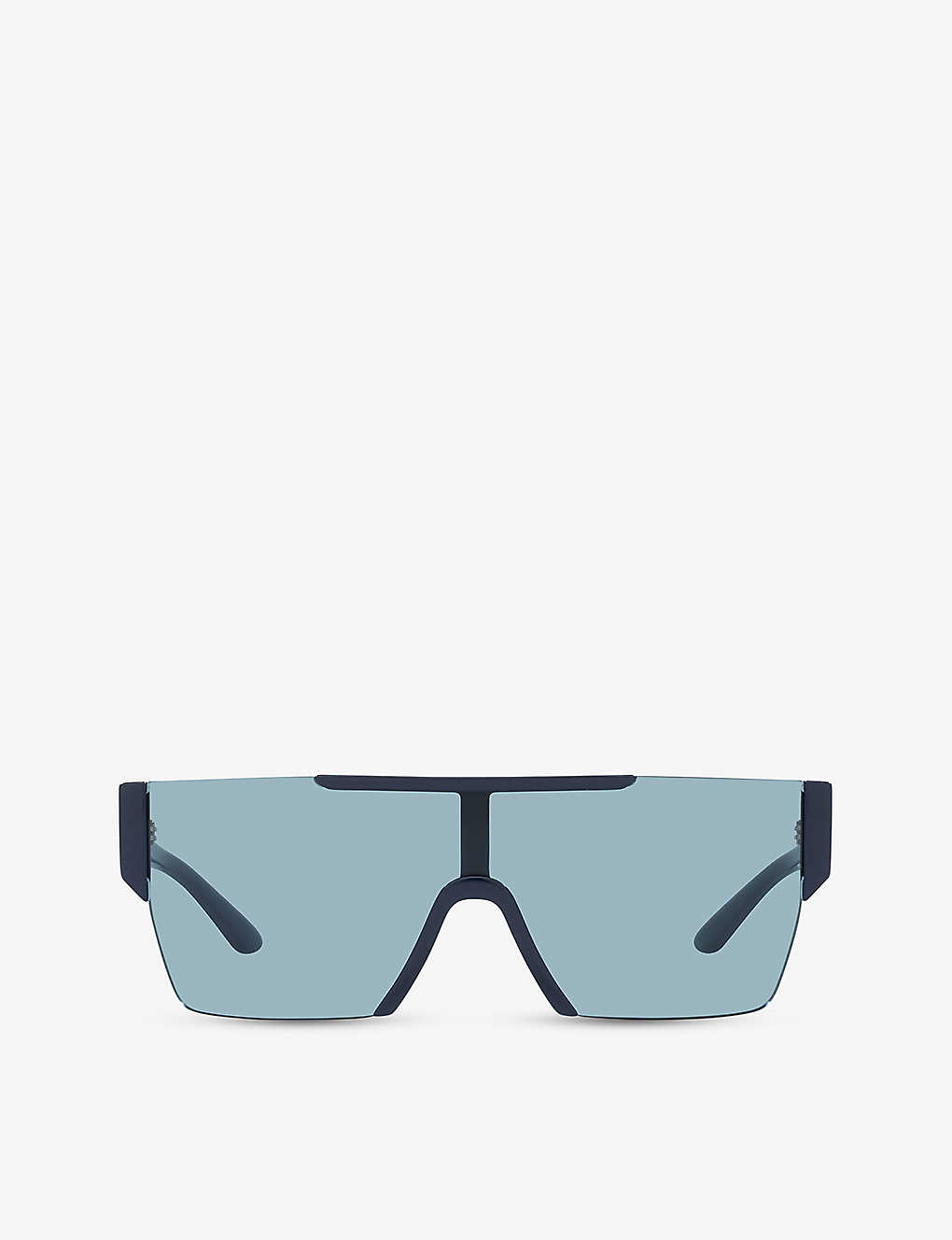 Burberry Mens Blue Be4291 Aviator-frame Tinted Nylon Sunglasses