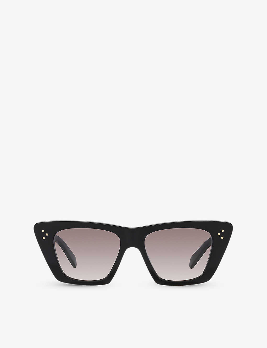 Celine Womens Black Cl40187i Rectangle-frame Acetate Sunglasses