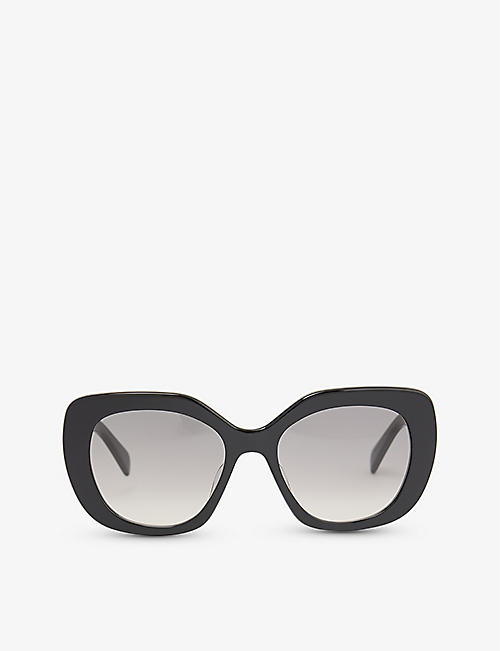 CELINE: CL40226U butterfly-frame acetate sunglasses