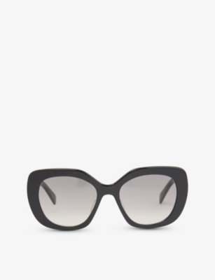 Celine Womens Black Cl40226u Butterfly-frame Acetate Sunglasses