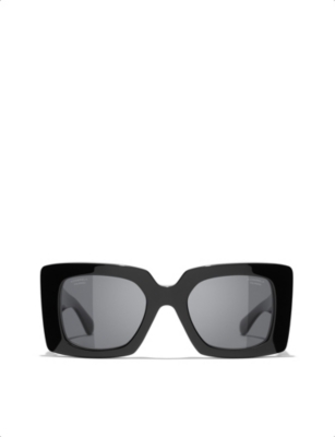 Pre-owned Chanel Black Cat Eye Sunglasses, ModeSens