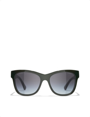 Chanel Mother-Of-Pearl Sunglasses 501/87 Black/Grey - The Lux Portal