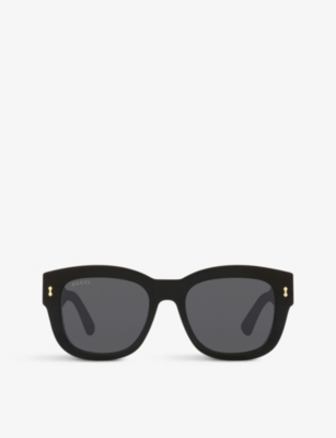Gucci Gg1110s Square-frame Acetate Sunglasses In Black