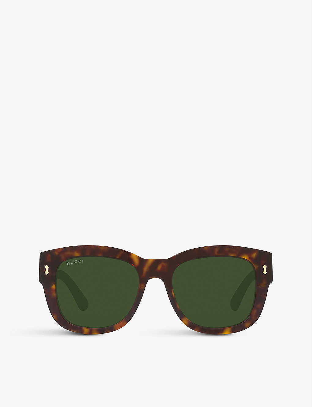 Gucci Gg1110s Square-frame Tortoiseshell Sunglasses In Brown