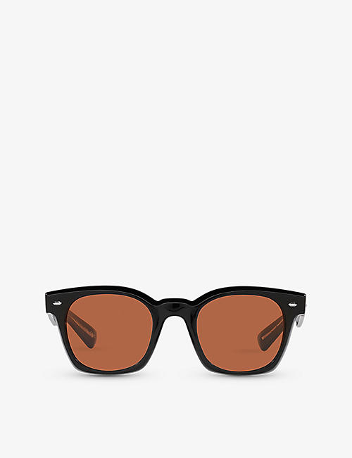 OLIVER PEOPLES: OV5498SU Merceaux rectangle-frame acetate sunglasses