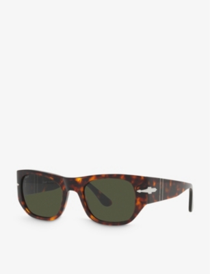 Persol Womens Brown Po3308s Square-frame Tortoiseshell Acetate Sunglasses In Brown