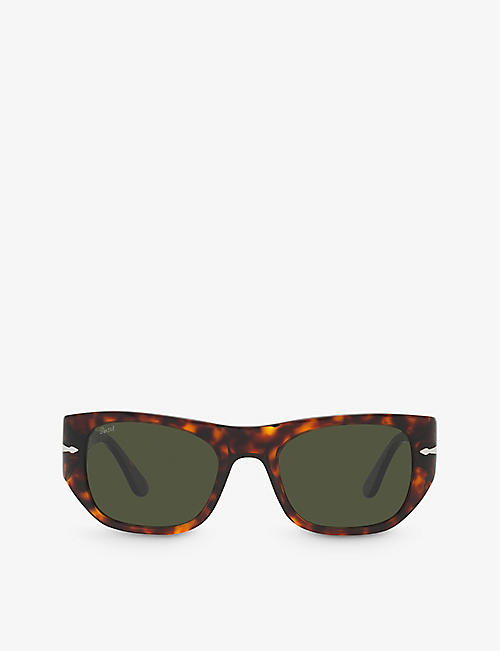 PERSOL: PO3308S square-frame tortoiseshell acetate sunglasses