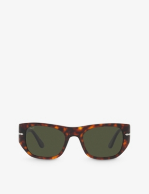 Persol Womens Brown Po3308s Square-frame Tortoiseshell Acetate Sunglasses