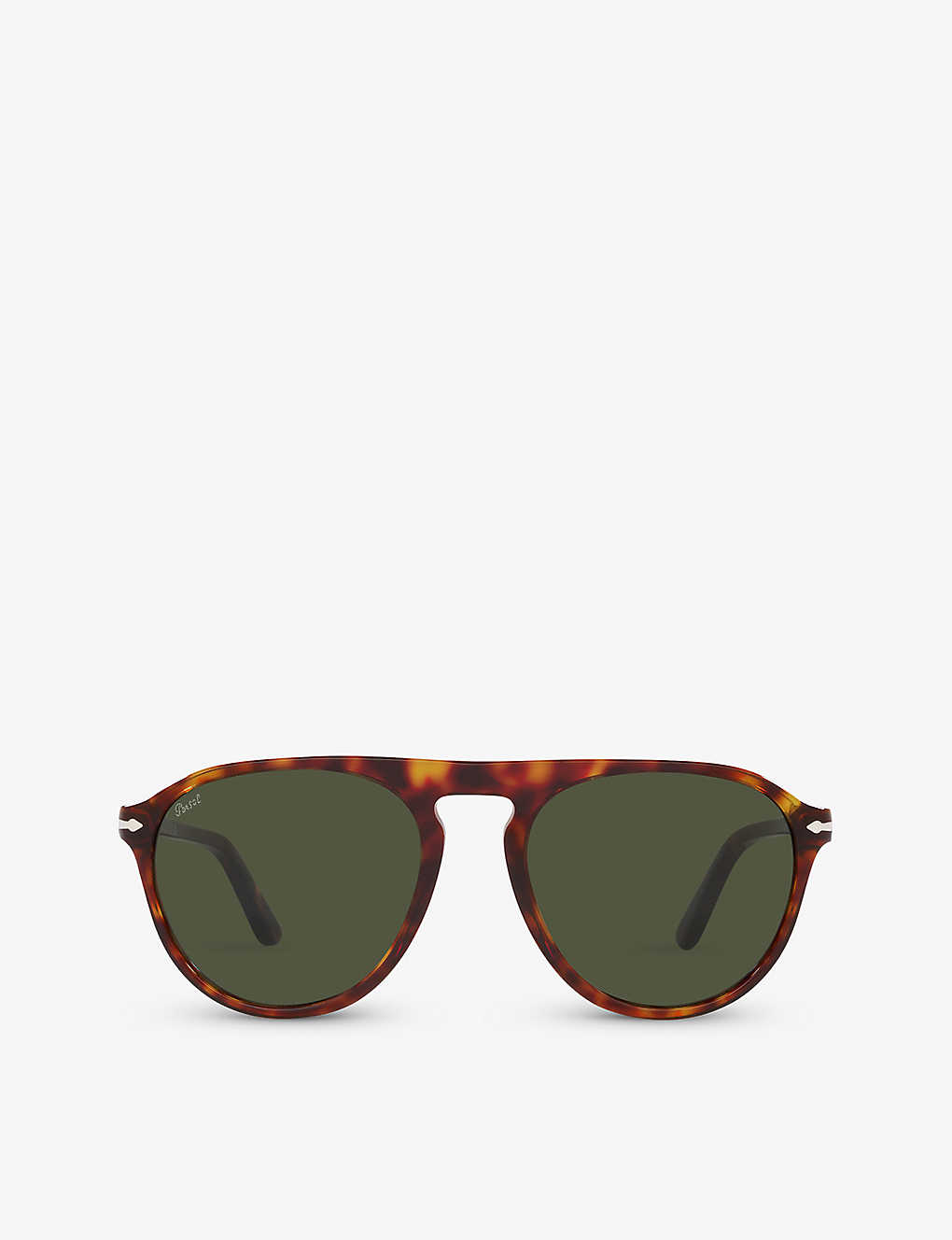 Persol Womens Brown Po3302s Tortoiseshell Aviator-frame Acetate Sunglasses
