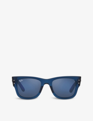 Ray Ban Womens Blue Rb0840s Wayfarer Tortoiseshell Sunglasses In Blue